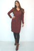 The Classic Dress - Maroon Animal dubai outfit dress brunch fashion mums
